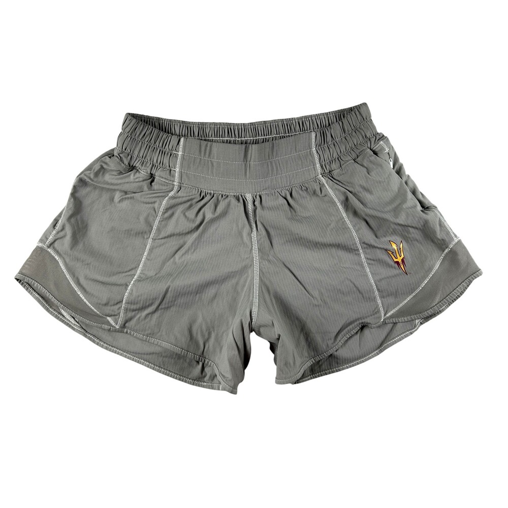 Lululemon Shorts Womens 4 Arizona State Sun Devils Gray NCAA Cross Country ASU